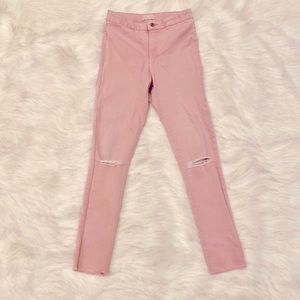 Denim pink jeans from Zara